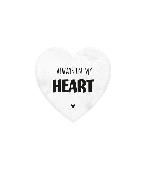 Siempre en mi corazón Corazón de mármol 5cm