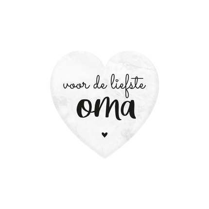 Queridísima Abuela Corazón de Mármol 5cm
