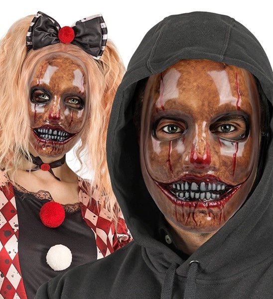 MASKER PSYCHO CLOWN - PLASTIC van Widmann koop je bij Partywinkel