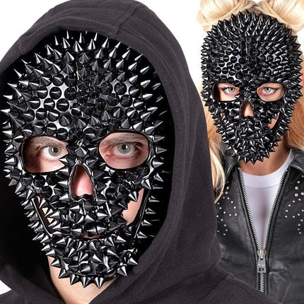 Masker Schedel Zwart Met Nagels van Widmann koop je bij Partywinkel