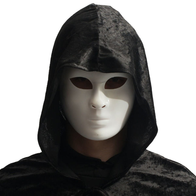 Masker Wit van Partychimp koop je bij Partywinkel