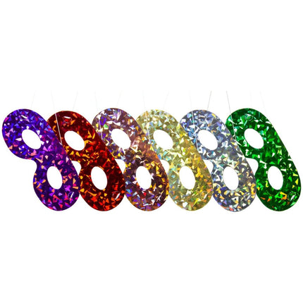 Meerkleurige Holografische Maskers - 6 stuks van Folat koop je bij Partywinkel