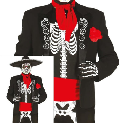 Mexicaans Kostuum Heren skelet van Fiestas Guirca koop je bij Partywinkel
