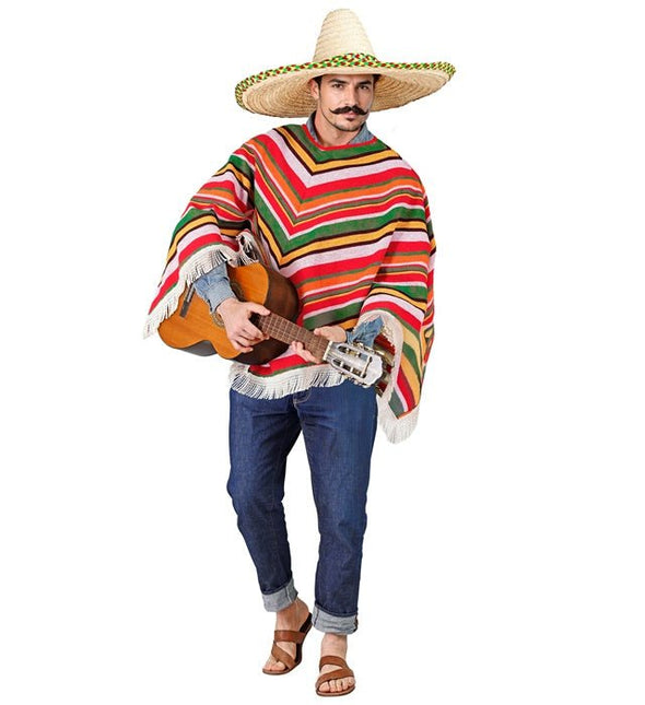 Mexicaanse Poncho One Size van Widmann koop je bij Partywinkel