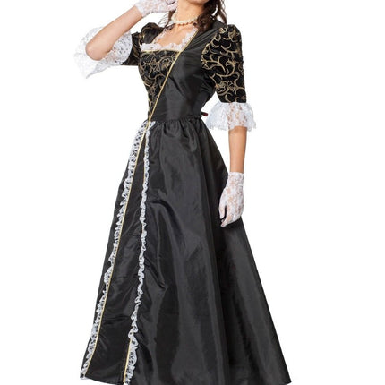 Middeleeuwse Jurk Zwart van Wilbers & Wilbers koop je bij Partywinkel