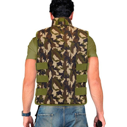 Militair Camouflage vest van Widmann koop je bij Partywinkel