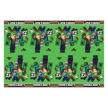 Minecraft Tafelkleed Plastic 1,8m van Procos koop je bij Partywinkel