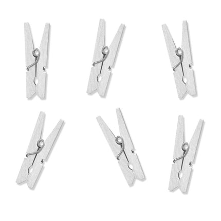 Mini Knijpers Wit 3cm 20st van Partydeco koop je bij Partywinkel