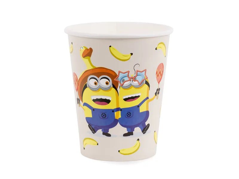 Minion - bekertjes, 250 ml, mix van Partydeco koop je bij Partywinkel