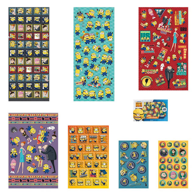 Minions Stickers 7st - Partywinkel - 8714274710153