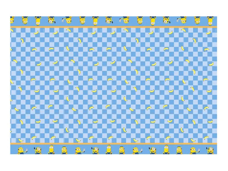 Minions Tafelkleed Blauw Geel 1,8m van Partydeco koop je bij Partywinkel