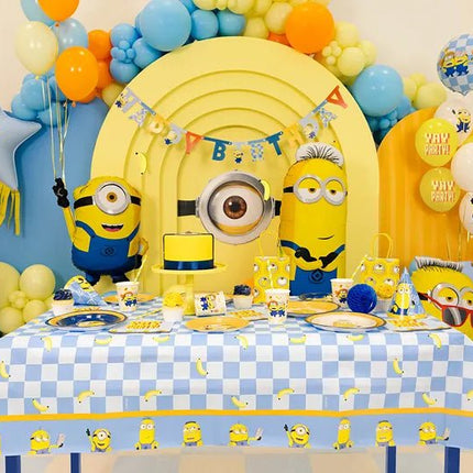 Minions Tafelkleed Blauw Geel 1,8m van Partydeco koop je bij Partywinkel