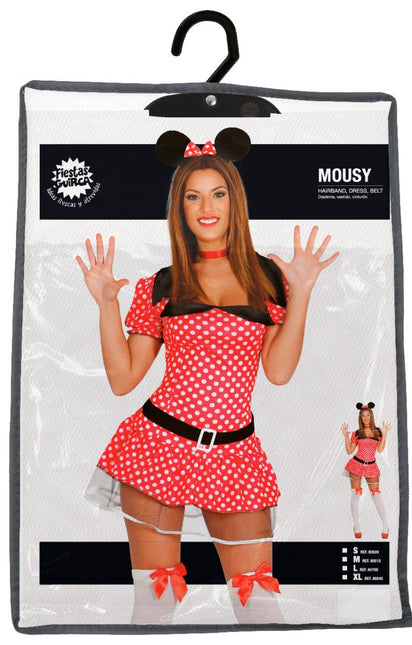 Minnie Mouse Kostuum Wit Rood Dames - Partywinkel - 8434077805091