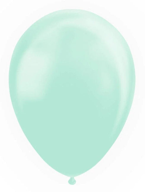 Mintgroene Ballonnen Pastel Macaron 30cm 100st van WeFiesta koop je bij Partywinkel