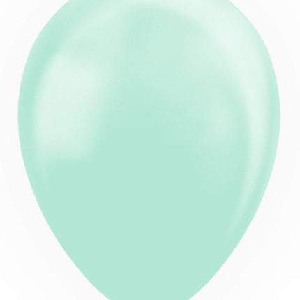 Mintgroene Ballonnen Pastel Macaron 30cm 10st van WeFiesta koop je bij Partywinkel
