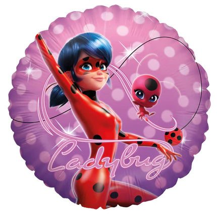 Globo de helio Miraculous Ladybug vacío, 45 cm