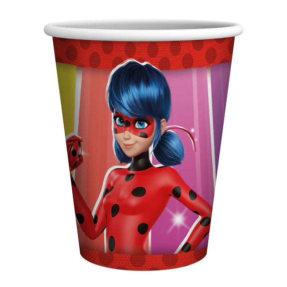 Vasos Miraculous de 250 ml, 10 unidades