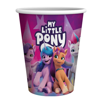 Vasos de My Little Pony, morados, 250 ml, 8 unidades