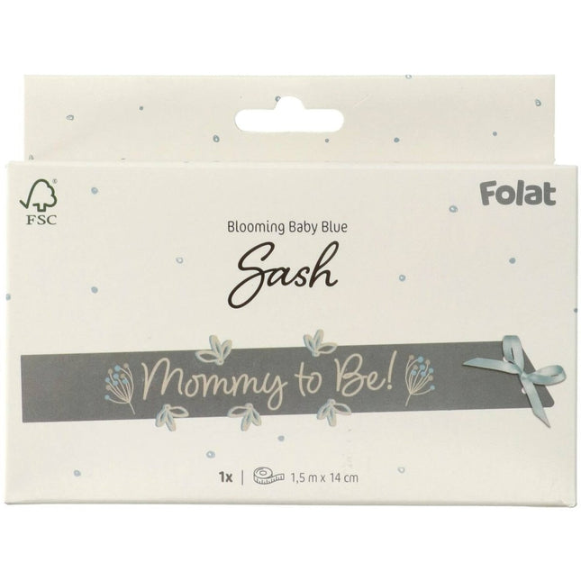 Mommy To Be Sjerp Blauw 1,5m van Folat koop je bij Partywinkel
