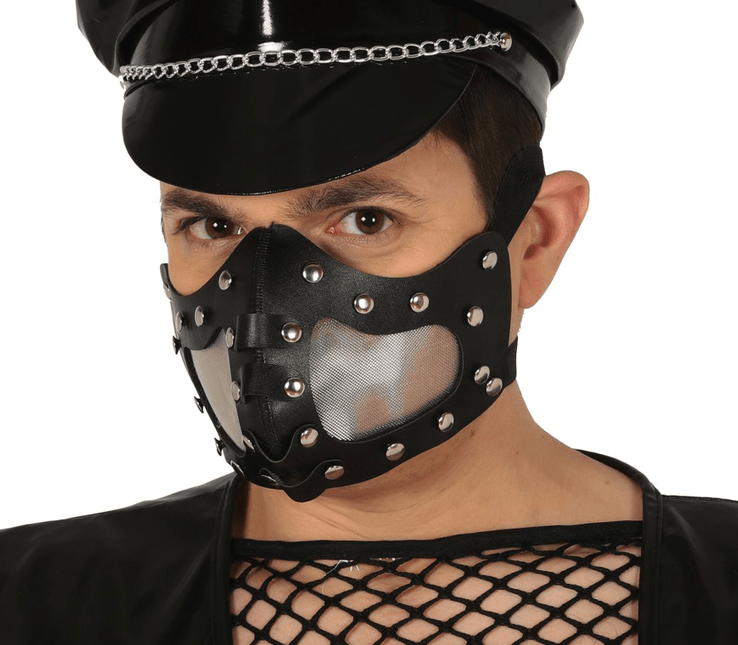 Mondkap Latex Zwart van Fiestas Guirca koop je bij Partywinkel