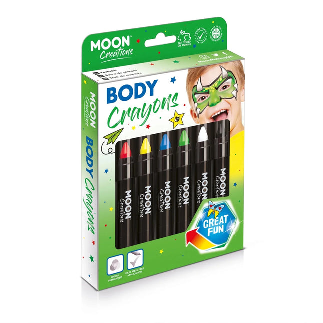 Moon Creations Body Crayons White 3.2g van Moon Creations koop je bij Partywinkel