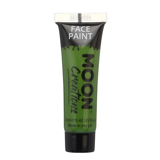 Moon Creations Face Paint Green 12ml van Moon Creations koop je bij Partywinkel