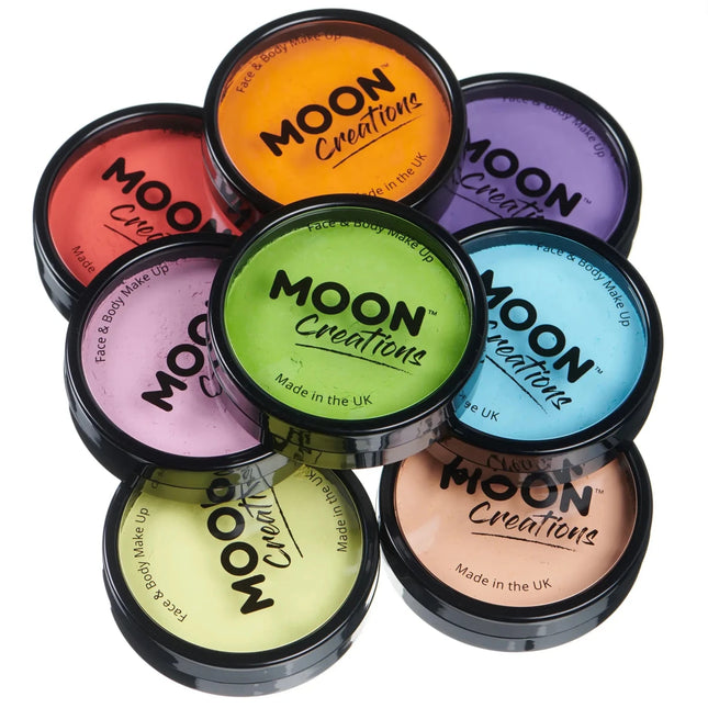Moon Creations Pro Face Paint Cake Pots Light Yellow 36g van Moon Creations koop je bij Partywinkel