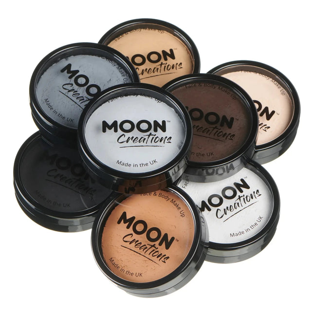 Moon Creations Pro Face Paint Cake Pots White 36g van Moon Creations koop je bij Partywinkel