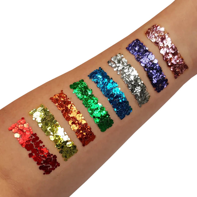 Moon Glitter Classic Chunky Glitter Gel Gold 12ml van Moon Creations koop je bij Partywinkel
