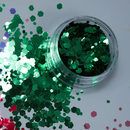 Moon Glitter Classic Chunky Glitter Green 3g van Moon Creations koop je bij Partywinkel