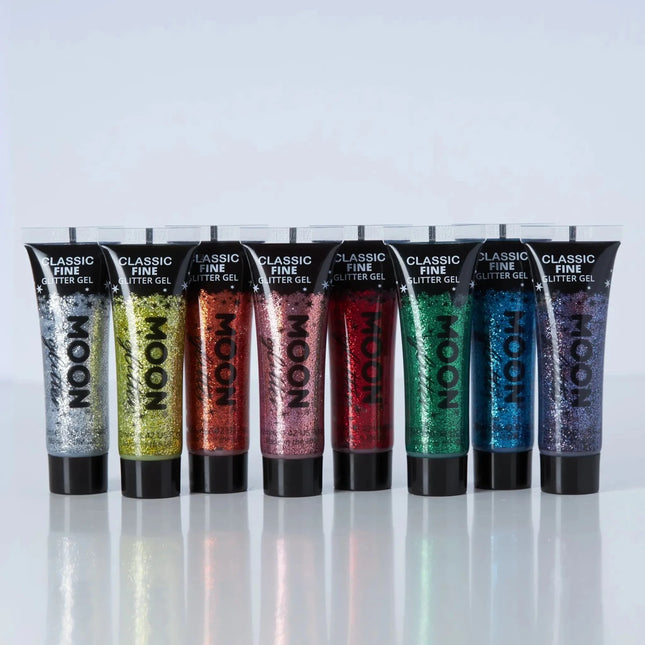Moon Glitter Classic Fine Glitter Gel Gold 12ml van Moon Creations koop je bij Partywinkel