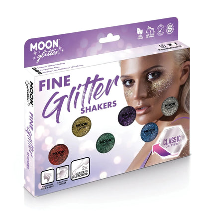 Moon Glitter Classic Fine Glitter Shakers Red 5g van Moon Creations koop je bij Partywinkel