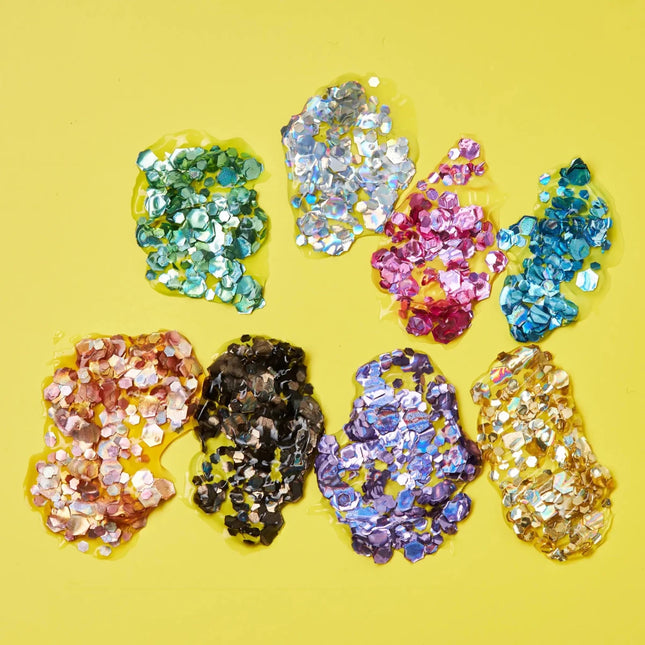 Moon Glitter Holographic Chunky Glitter Gel Purple 12ml van Moon Creations koop je bij Partywinkel