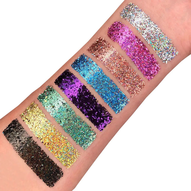 Moon Glitter Holographic Fine Glitter Gel Blue 12ml van Moon Creations koop je bij Partywinkel