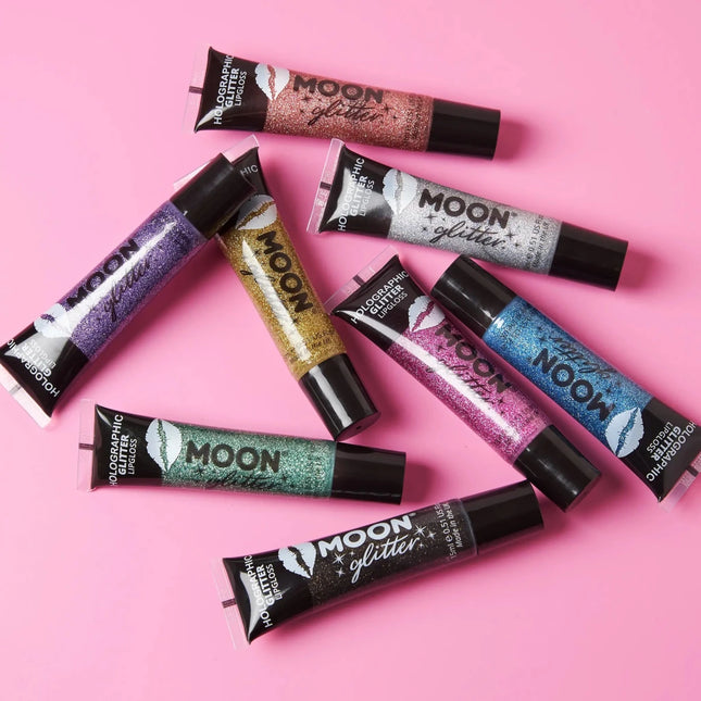 Moon Glitter Holographic Glitter Lipgloss Silver 15ml van Moon Creations koop je bij Partywinkel