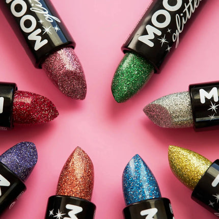 Moon Glitter Holographic Glitter Lipstick Purple 4.2g van Moon Creations koop je bij Partywinkel