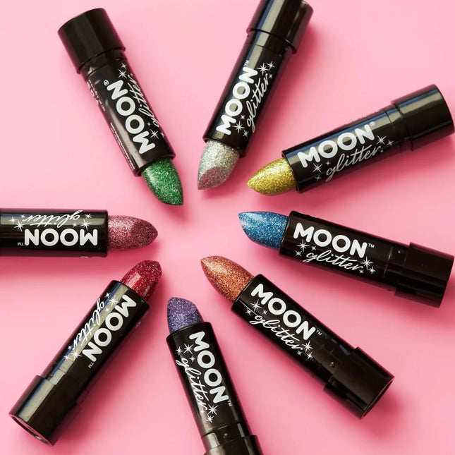 Moon Glitter Holographic Glitter Lipstick Rose Gold 4.2g van Moon Creations koop je bij Partywinkel