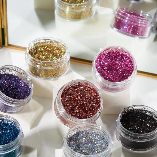 Moon Glitter Holographic Glitter Shakers Blue 5g van Moon Creations koop je bij Partywinkel