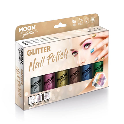 Moon Glitter Holographic Nail Polish Gold 14ml van Moon Creations koop je bij Partywinkel
