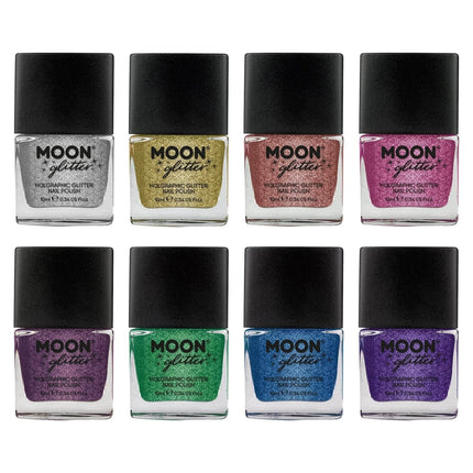 Moon Glitter Holographic Nail Polish Purple 14ml van Moon Creations koop je bij Partywinkel