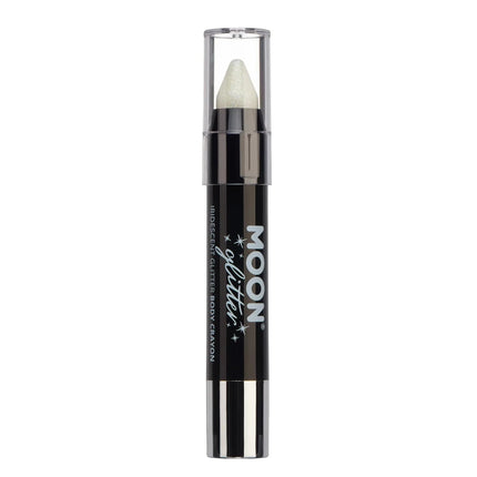 Moon Glitter Iridescent Body Crayons White 3.2g van Moon Creations koop je bij Partywinkel