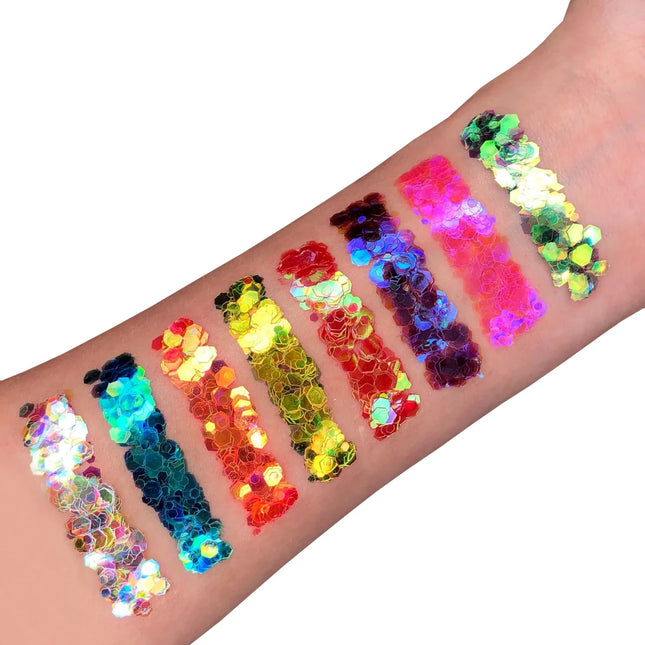 Moon Glitter Iridescent Chunky Glitter White 3g van Moon Creations koop je bij Partywinkel