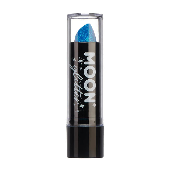 Moon Glitter Iridescent Glitter Lipstick Blue 4.2g van Moon Creations koop je bij Partywinkel