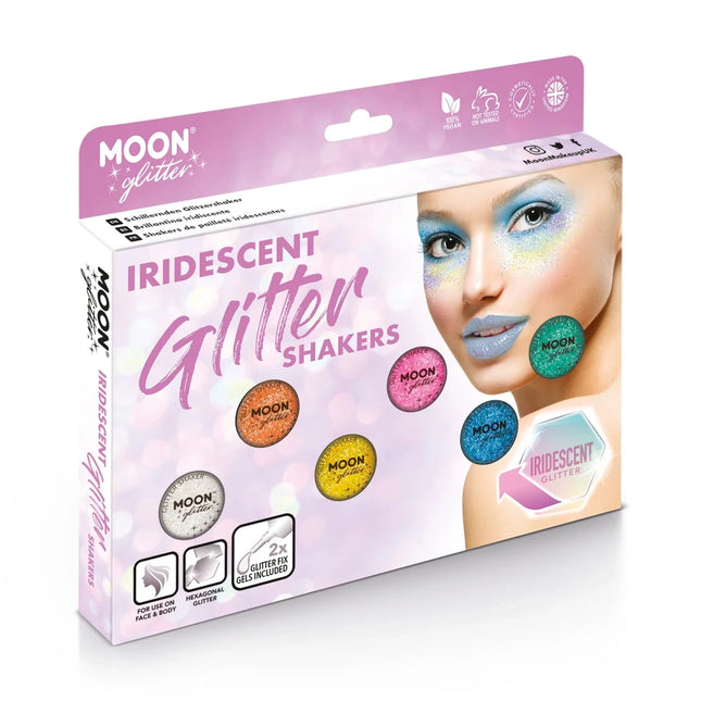 Moon Glitter Iridescent Glitter Shakers Purple 5g van Moon Creations koop je bij Partywinkel