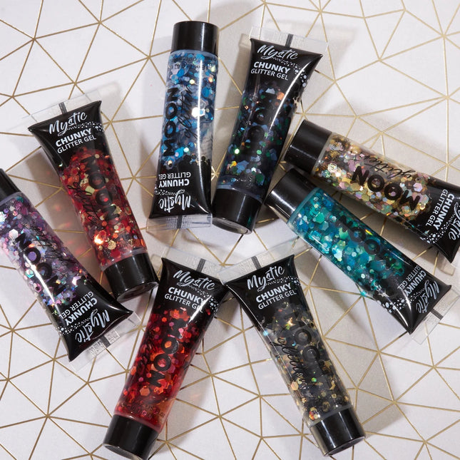 Moon Glitter Mystic Chunky Glitter Gel Chardonnay 12ml van Moon Creations koop je bij Partywinkel