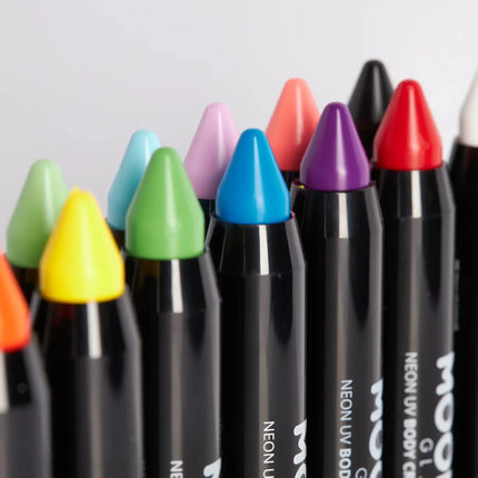 Moon Glow Intense Neon UV Body Crayons Intense Green 3.2g van Moon Creations koop je bij Partywinkel
