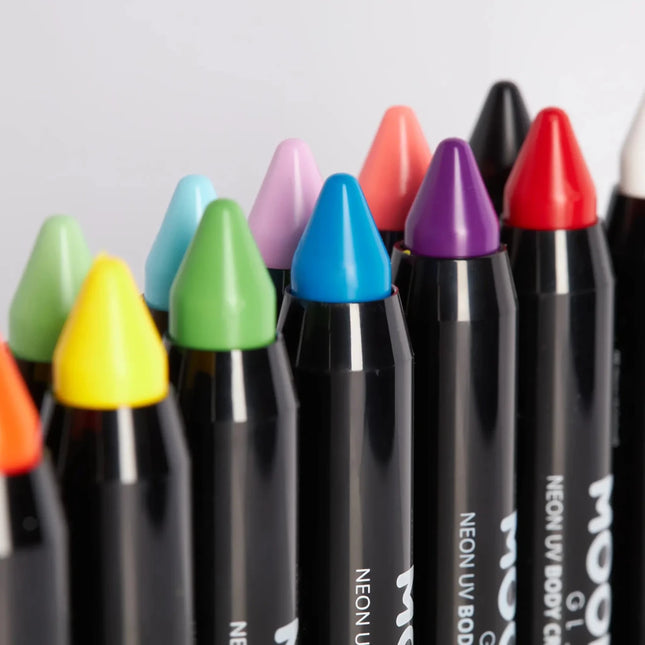 Moon Glow Intense Neon UV Body Crayons Intense Purple 3.2g van Moon Creations koop je bij Partywinkel