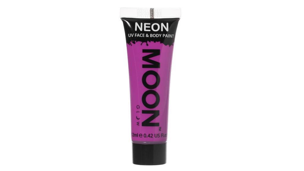 Moon Glow Intense Neon UV Face Paint Intense Purple van Moon Creations koop je bij Partywinkel