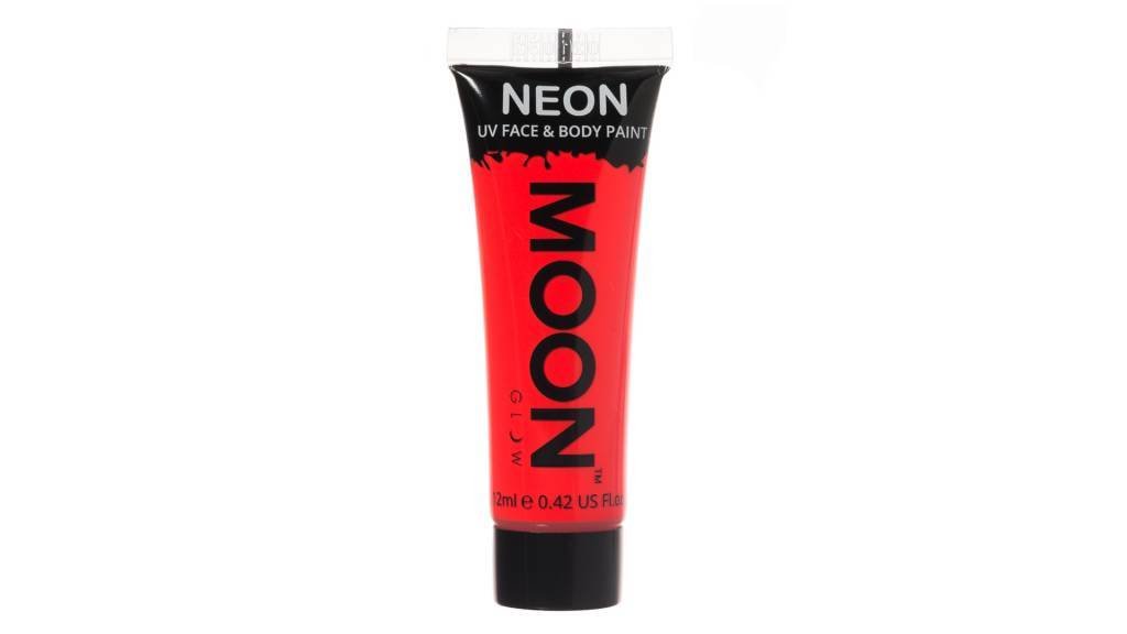 Moon Glow Intense Neon UV Face Paint Intense Red van Moon Creations koop je bij Partywinkel