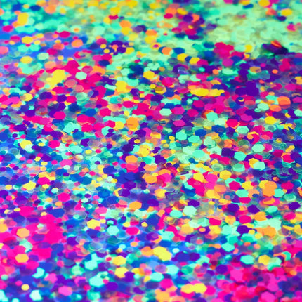 Moon Glow Neon UV Chunky Glitter Blue 3g van Moon Creations koop je bij Partywinkel